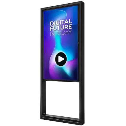Outdoor Digital Totem Design med 55" Samsung Skærm
